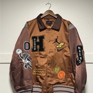 Nike x Honor The Gift Westbrook Varsity Jacket DX6243-204 Men's Size M NEW